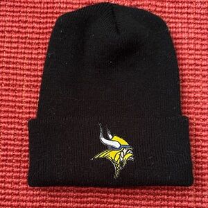 Black Beanie with Viking Logo
